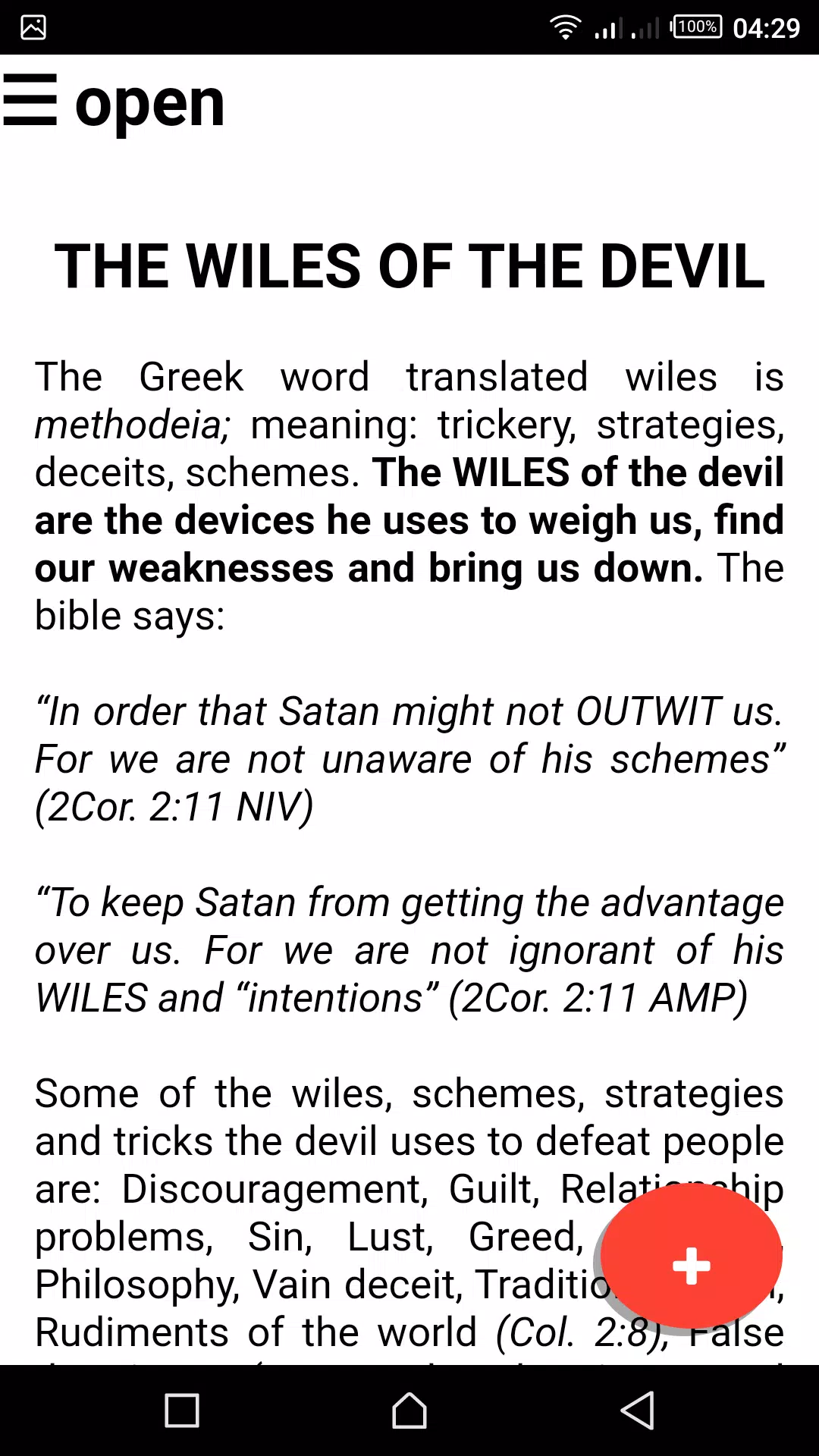 Spiritual Warfare Lite For Android - Apk Download