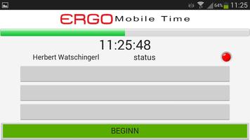Ergo Mobile TimeTracker NFC syot layar 1