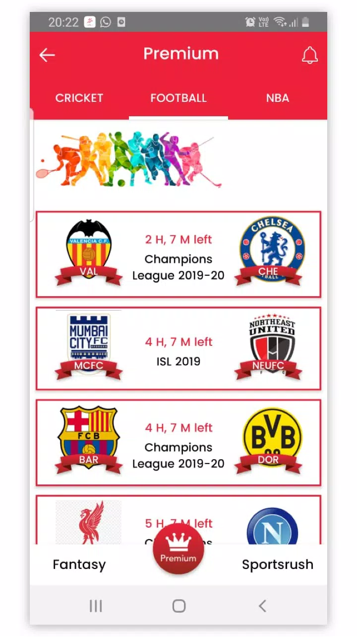 The SportsRush : Fantasy Predi APK for Android Download