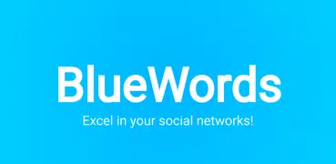 BlueWords fonte elegante texto