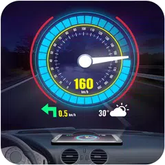 GPS Speedometer - Voice Car Heads up Display App