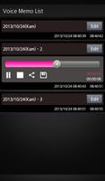 برنامه‌نما Voice Memo عکس از صفحه