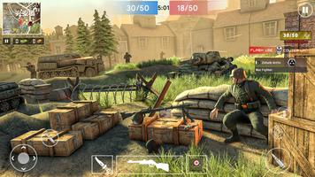 Gun Shooter Offline Game WW2 الملصق