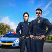 警察の車の運転ゲーム