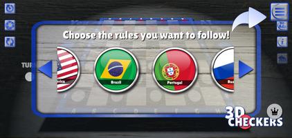 Checkers 3D Board Game اسکرین شاٹ 1