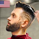 US Barber Shop Hair Tattoo Cut icône