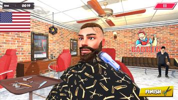 US Barber Shop Hair Tattoo Cut Affiche