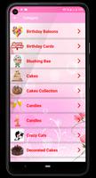 Happy Birthday  Stickers Plakat