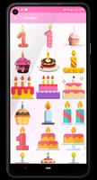 برنامه‌نما Happy Birthday  Stickers عکس از صفحه