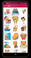 برنامه‌نما Teddy For Love Stickers عکس از صفحه