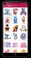 Teddy For Love Stickers স্ক্রিনশট 1