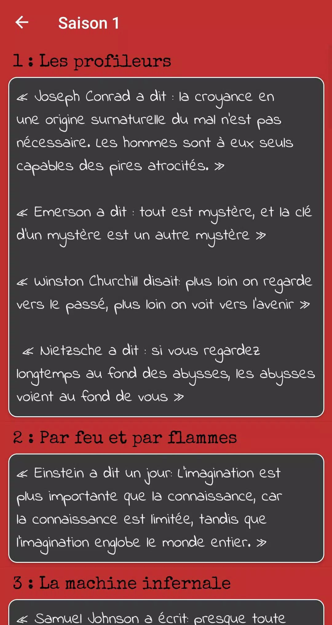 Citation Esprits Criminels For Android Apk Download