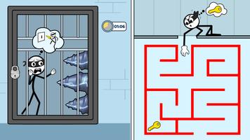 Stick Robber: Brain Puzzle poster