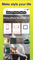 Photo effects theme nature, na الملصق