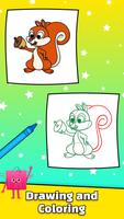 Color Book: Cartoon Characters 포스터