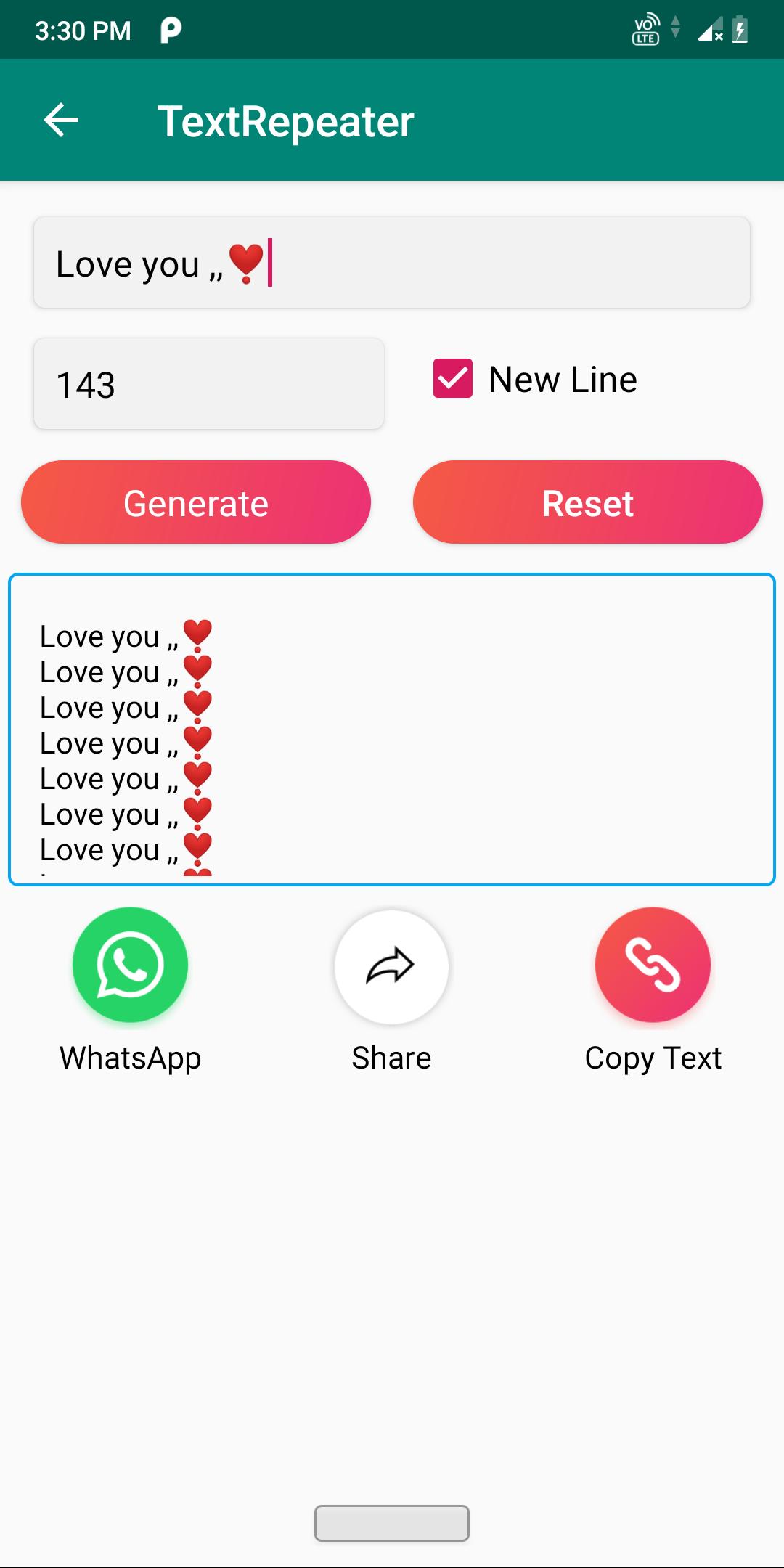 Text Repeat - Blank text, Random text generator APK for Android Download