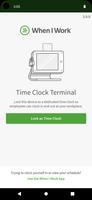 Time Clock Terminal Affiche