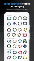 BASIT Icon Pack- Dark Lines تصوير الشاشة 1