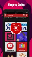 Thop TV Free Live cricket Tv - Live TV Guide 2021 capture d'écran 1