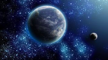 3D Universe Space Wallpaper پوسٹر