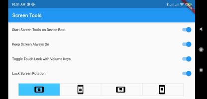 Screen Tools - Disable Touch & Rotation Lock capture d'écran 1