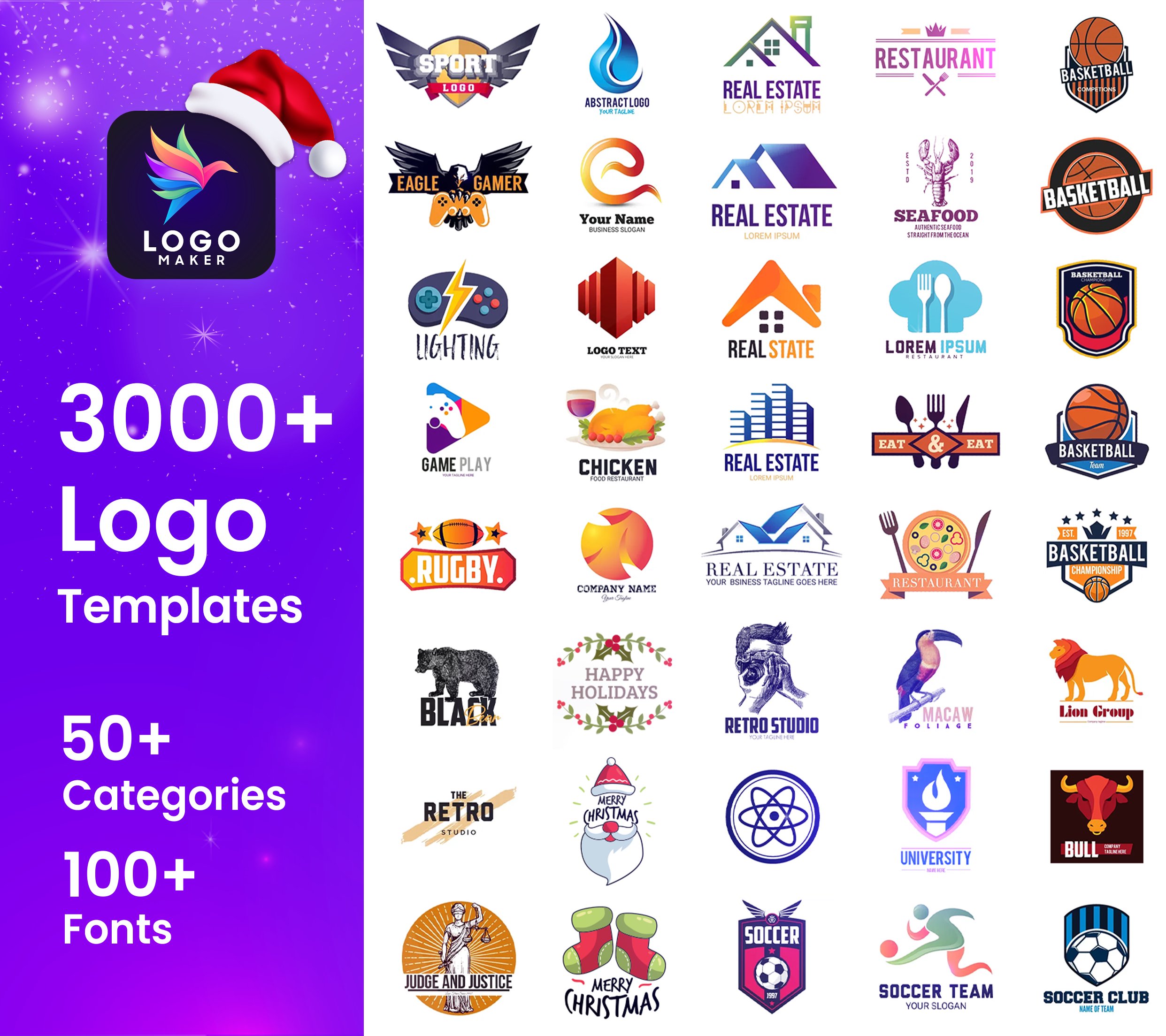 Интерфейс сервиса Hatchful для создания логотипов