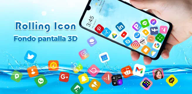 Rolling Icon: 3D Wallpaper