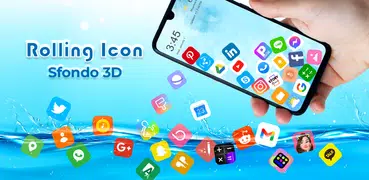 Rolling Icon: Sfondo 3D