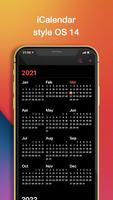 iCalendar iOS 14 – Calendar style iPhone 12 الملصق