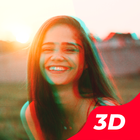 3D Glitch Pro : Glitch Photo Editor & Effects আইকন