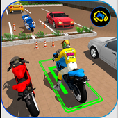 Bike Parking Moto Driving Game ไอคอน