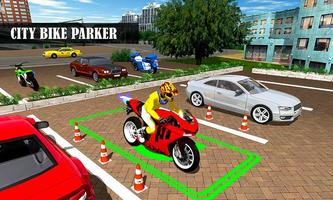 Bike Parking Moto Driving Game โปสเตอร์