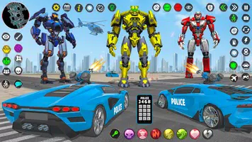 US Police Robot Car Transform Screenshot 2