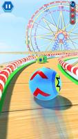 3D Sky Rolling Going Ball Game 截图 1