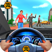 sopir taksi permainan - offroad taxi driving sim