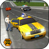 USA City Taxi Driver Mania Fun icono