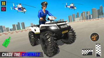 Poster US Police ATV Quad Bike Gangster Chase 2020