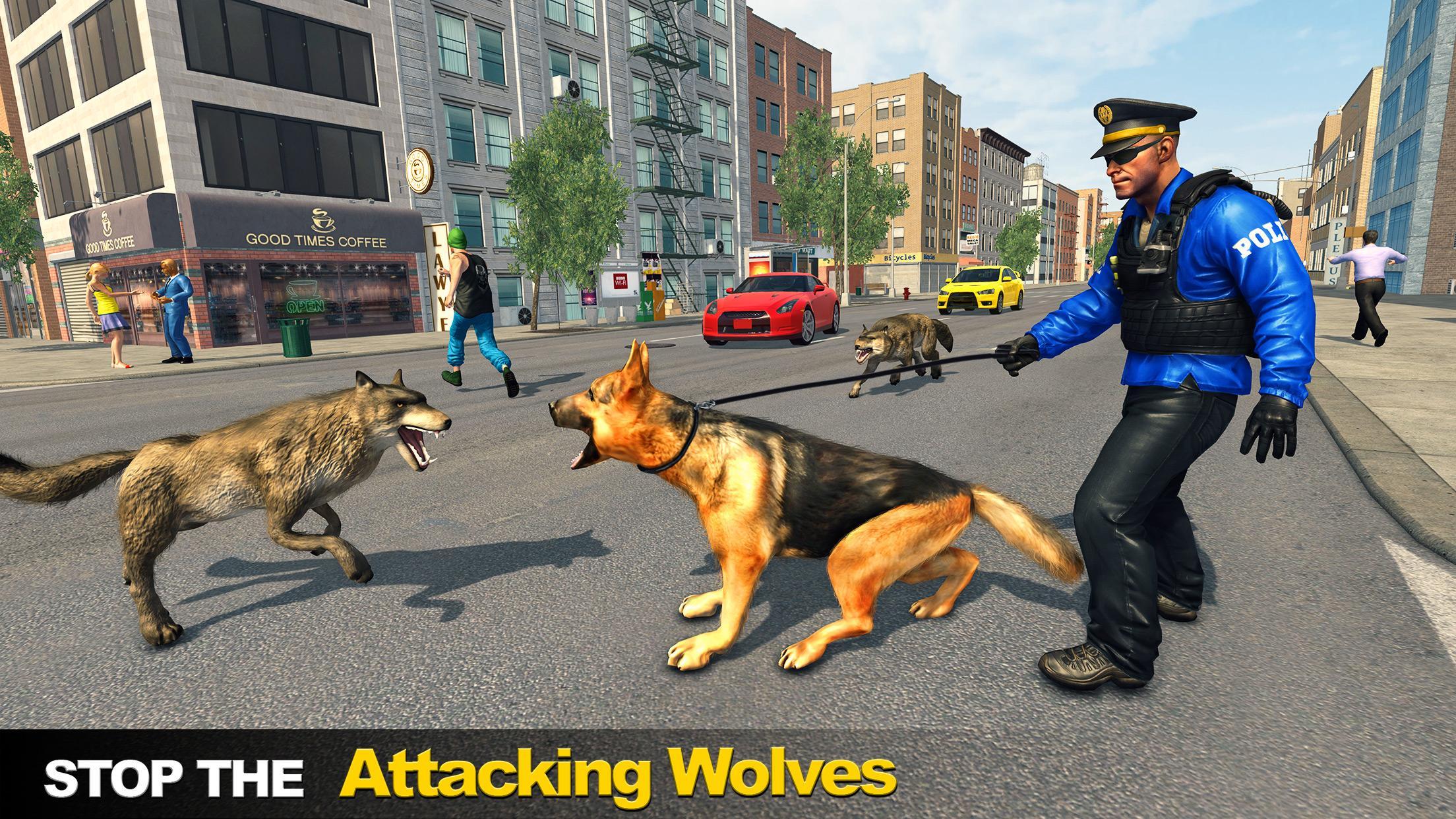 Police Dog Vs Wild Wolf Attack Survival City For Android Apk Download - k9 dog roblox
