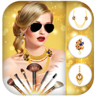 3D Woman Makeup Salon Photo Editor 2020 ícone