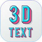 3D Text on Photo Editor - 3D Name on Pic icône