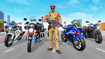 Poster Indian Police Moto Bike Games