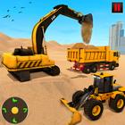 Areia escavadeira simulador 3D ícone