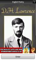 D. H. Lawrence Poems plakat