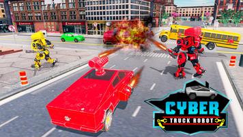Cyber Robot Hero Truck Game ảnh chụp màn hình 2