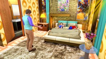 واحد أبي محاكاة ألعاب 3D الملصق