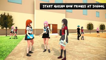 Anime Liceo Chica YUMI 3D captura de pantalla 1