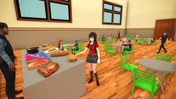 Anime Liceo Chica YUMI 3D captura de pantalla 2