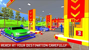 Gas Station Car Driving Sim 3D poster
