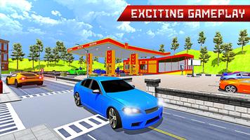 Gas Station Car Driving Sim 3D capture d'écran 1