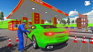 Gas Station Car Driving Sim 3D capture d'écran 2